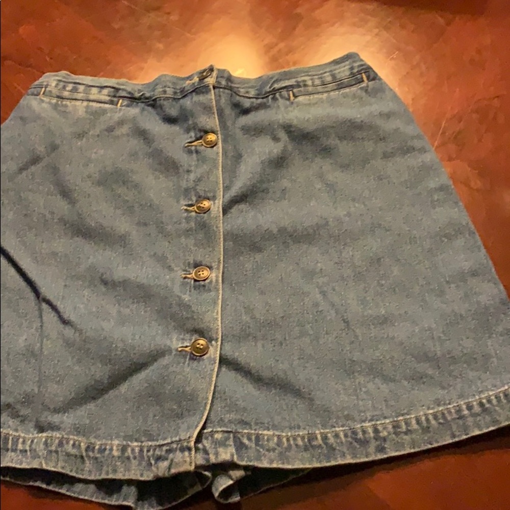 Blue jean skort